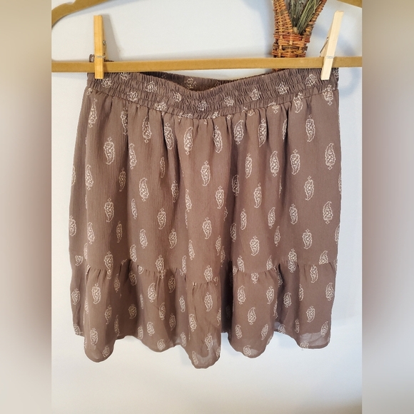 Garnet Hill Paisley Print Mini Ruffle Skirt - Picture 6 of 7